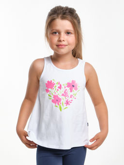 Футболка для девочки UD 1882 белый - Mini maxi фото 4