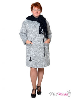 Пальто двубортное Модель №139 размеры 52-74 - Plusmoda фото 8