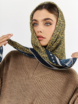 Большой, мягкий, тонкий и очень нежный двусторонний платок с рисунком - Tantino фото 7