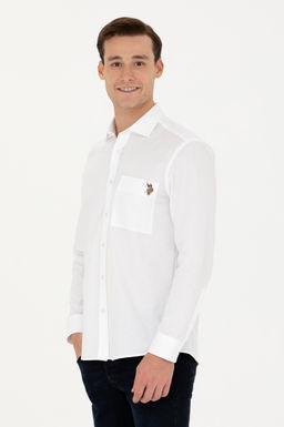 U. S. Polo Assn Мужская белая рубашка с длинным рукавом - U.s. polo assn фото 17