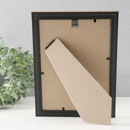 Фоторамка пластик "Винтаж" 15х21 см, черный с золотом (стекло)