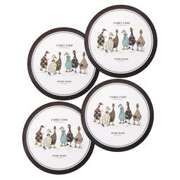 НАБОР ПОДСТАНОВОЧНЫХ САЛФЕТОК FAMILY FARM ИЗ 4 ШТ., ДИАМЕТР=38 СМ