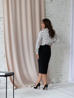 юбка прямого силуэта, с притачным поясом на подкладке - Трика фото 4