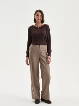 Bisiklet Yaka Kad?n Triko Kazak