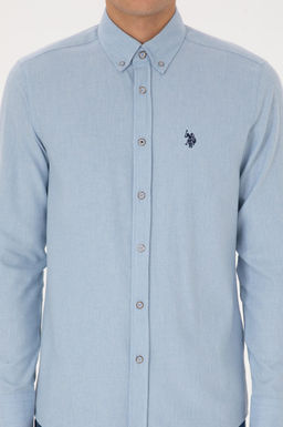Erkek A__k Mavi Uzun Kollu Basic G_mlek - U.s. polo assn фото 6