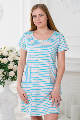 Туника женская из кулирки Руслана бирюзовый