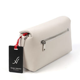 Женская кожаная сумка Sergio Valentini SV-8101Р ГрейВайт  фото 4