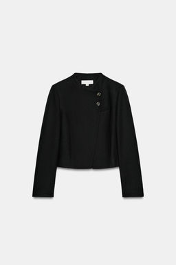 BLAZER CORTA CRUZADA / Negro - Zara фото 7