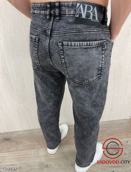 Джинсы мужские бананы с начесом