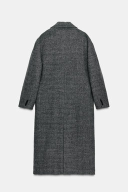 100% WOOL CHECK COAT ZW COLLECTION LIMITED EDITION - Zara фото 5