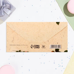 Цена за 10 шт. Конверт для денег С Юбилеем! красные розы, 16х8 см - Дарим красиво фото 3