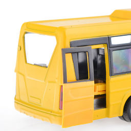 Автобус металл Iveco Daily Vsn-700 Дети, 15 см, (двери, инерц,) в коробке