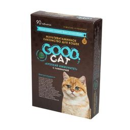 Вит. GOOD CAT д/кош. "КРЕПКИЙ ИММУНИТЕТ" с ламинарией 90 таб. (ш/б=6шт.) GCM-02