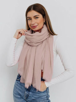 K13581 Палантин 90/180 хлопок ТМ_БЕЖЕВЫЙ