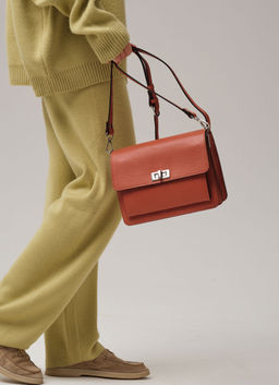 Сумка кросс-боди Deboro 30301 кирпич