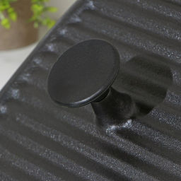 Крышка-пресс для гриля Доляна «Квадрат», чугун, 23×23 см, чёрная