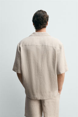 100% LINEN RELAXED FIT SHIRT - Zara фото 3