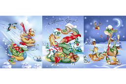 Набор вафельных полотенец Купон (3 шт.) в коробке ВК 750 мк (13188/1) - Наталья-текстиль фото 2