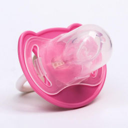 Соска-пустышка ортодонтическая, силикон, от 6 мес., с колпачком, Ракушка, цвет розовый - Крошка я фото 4