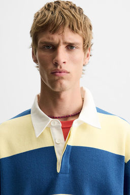 STRIPED KNIT POLO SHIRT - Zara фото 14