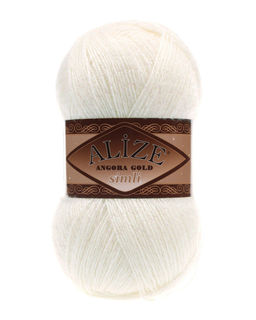 Ангора голд сим (Angora gold sim) пряжа Alize 20%шерсть 5%метанит 75%акрил 5х100г/500м фото 30