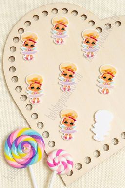 Кабошон-вырубка Девочка 35*20 мм (10 шт) SF-3018, №11