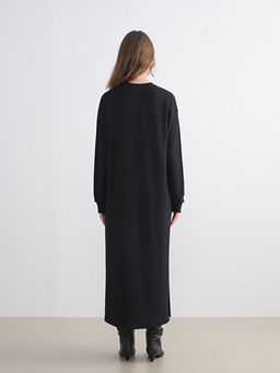 Bisiklet Yaka Sweat Elbise