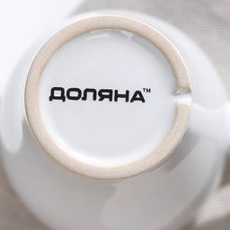 Кружка керамическая Доляна Coffee break, 300 мл, цвет белый  фото 2
