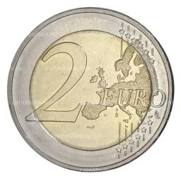 Монета 2 евро 2015 года J Германия  25 лет объединению Германии