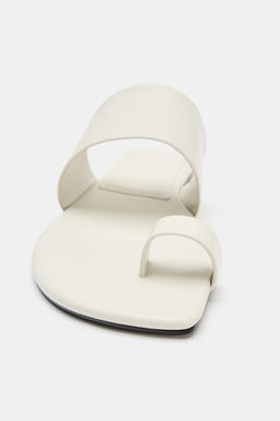 SANDALIA PLANA PIEL LIMITED EDITION / Blanco - Zara фото 5