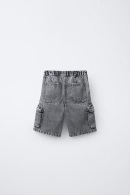 BERMUDA DENIM CARGO URBAN / Gris medio - Zara фото 2