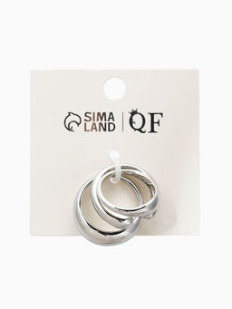 Набор колец 3 шт "Новый стиль" минимализ линий, размер МИКС, цвет серебро