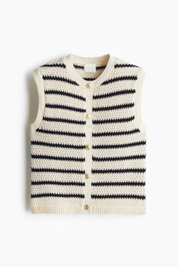 Chaleco jersey con botones