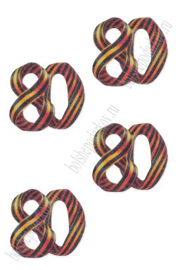 Лазерная вырубка из фетра "9 мая" 4 см (10 шт) №22