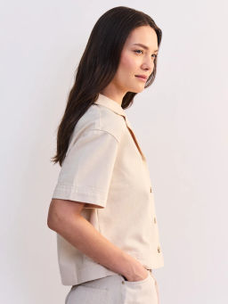 Джинсовая рубашка с коротким рукавом ZR2605092361-2 / Zarina