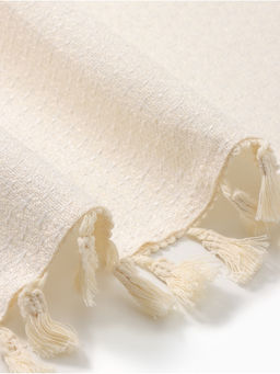 Скатерть «Этель», бежевая, с орнаментом, 140×140 см