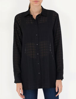 Siyah Comfort Fit Uzun Kollu G_mlek - Pierre cardin фото 6