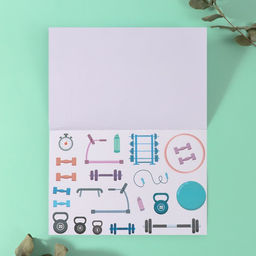 Наклейки в книжке «Спортик», 3 фона, 20.7×14.2 см