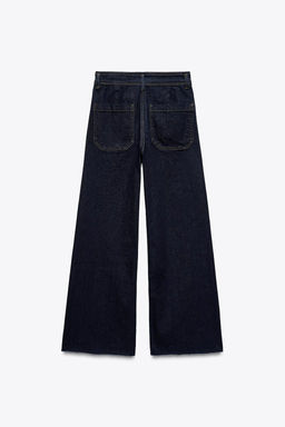 ZW COLLECTION WIDE-LEG HIGH-WAIST JEANS - Zara фото 20
