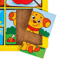 Головоломка геометрическая деревянная «Ферма», двусторонние