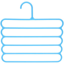 Цена за 3 шт. Вешалка для брюк 2шт "ИДЕЯДОМА", цвет голубой, 5 отд, 30*30см (Лейбл Селфи)