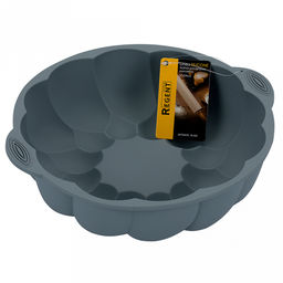 Форма для запекания "Linea Silicone" 27х24см, круглая, силикон, "Малинка", "Regent" (Китай)