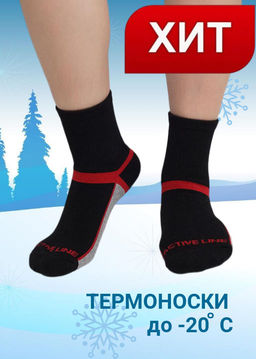 (CLE) Т100Л носки муж. хлопок термо