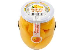 Домашние сладости, персики консервированные, 530 г