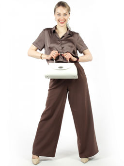 LACCOMA сумка АЛ2086-2П-белый натуральная кожа хлопок