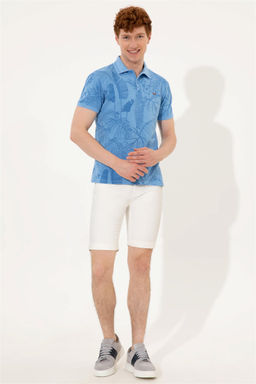 U. S. Polo Assn Мужская темно-синяя футболка с воротником-поло - U.s. polo assn фото 10