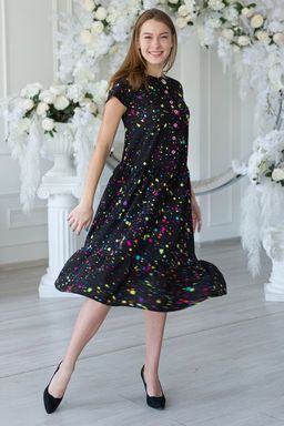 Платье женское из кулирки Кармелита акварель - Амадэль фото 11