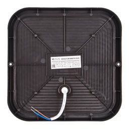 ULW-Q229 24W/4000K IP65 BLACK Светильник светодиодный влагозащищенный. Квадрат. Белый свет (4000K). 190?190?37мм. Корпус черный. ТМ Volpe