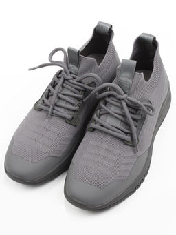 03-1000-4 GREY Кроссовки-носки мужские Снокеры (эластичный текстиль) - Фабричный китай фото 3