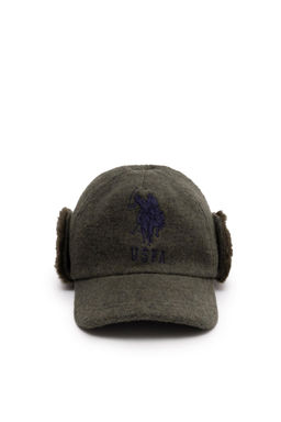 Детская шапка цвета хаки - U.s. polo assn фото 2